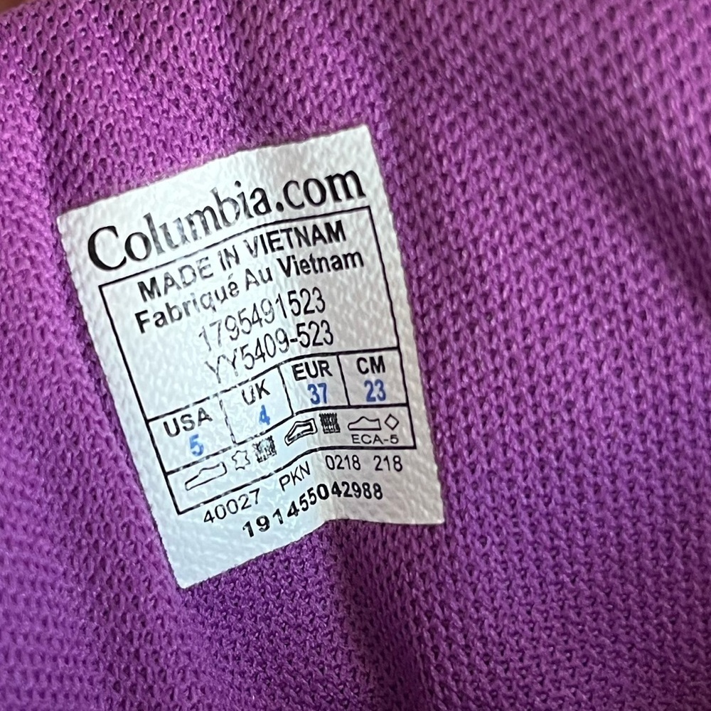 Columbia Parkers Peak Purple Snow Boots Youth 5Y / Women's 6W - Picture 8 of 9
